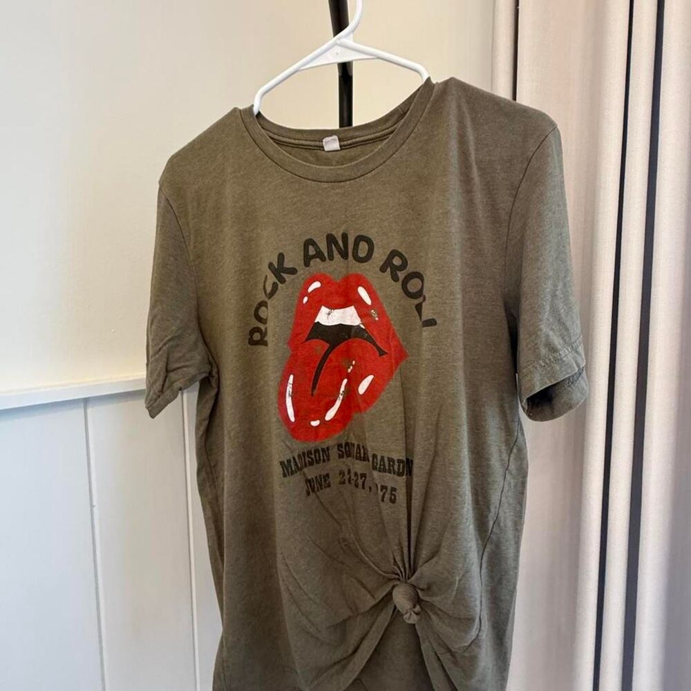 The-rolling-stones Women's Khaki and Green T-shirt